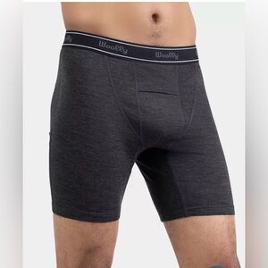 Bundle Of THREE Gray 5” inseam woolly clothing co  merinoaire boxer brief